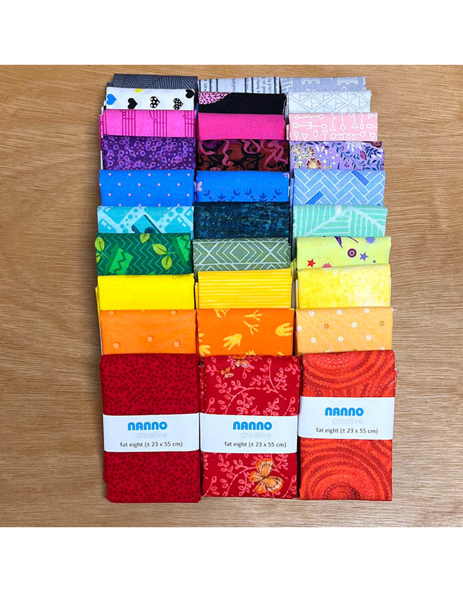 Surprise Bundle Fat Eights - Rainbow - 10 fabrics
