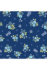 Benartex Contempo Studio Frolic - Meadow Indigo coupon (± 68 x 110 cm)