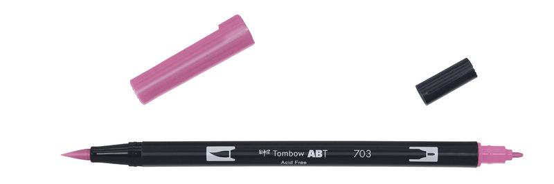 TOMBOW Feutre double pointe ABT-703 Dual Brush Pen - Pink Rose