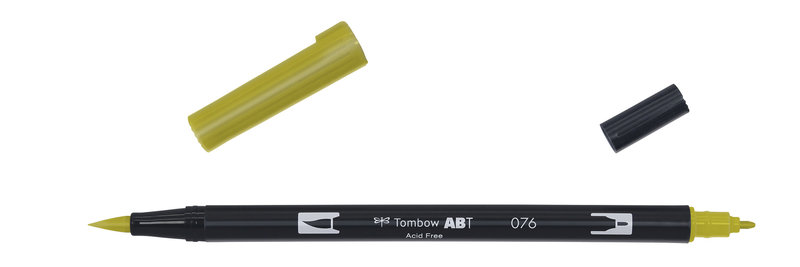 TOMBOW ABT Dual Brush Pen, Ocre Vert
