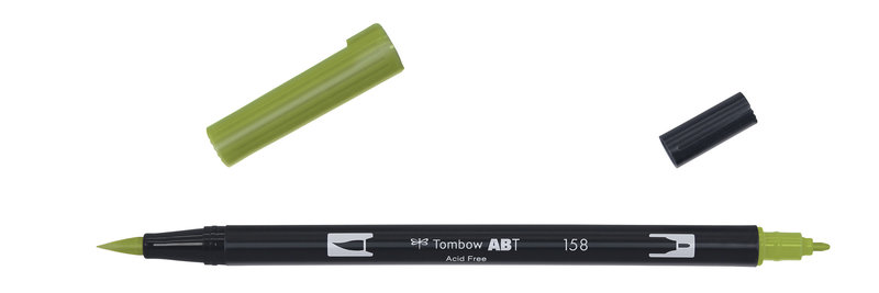 TOMBOW ABT Dual Brush Pen, Olive Noire