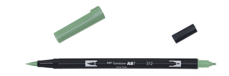 TOMBOW TOMBOW FEUTRE DOUBLE POINTE-VERT HOUX-312