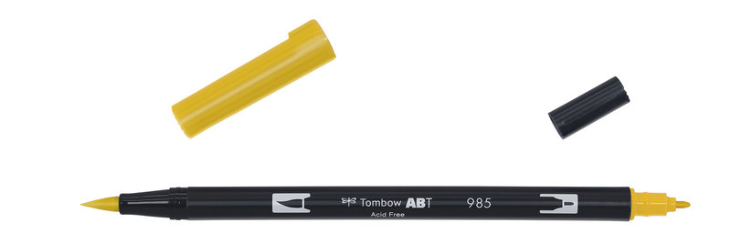 TOMBOW TOMBOW FEUTRE DOUBLE-JAUNE CHROME-985