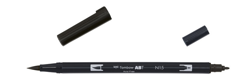 TOMBOW TOMBOW FEUTRE DOUBLE POINTE-NOIR-N15