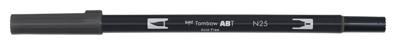 TOMBOW TOMBOW FEUTRE DOUBLE POINTE-NOIR FUMÉ-N25