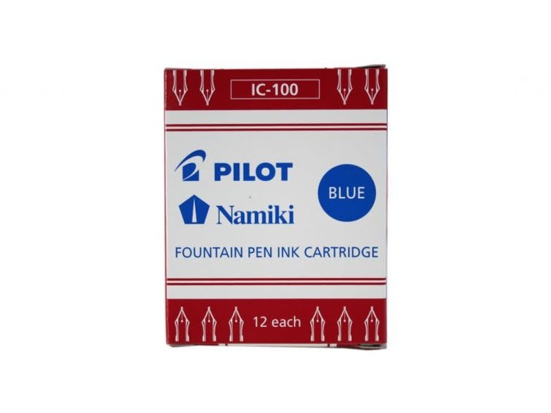 PILOT Ic-100 Boîte De 12 Cartouches - Bleu