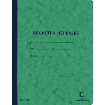 ELVE Recettes Depenses 220X170 80 Pages Piqure