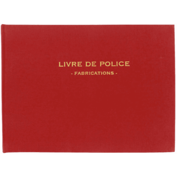 ELVE Registre Livre de police - FABRICATIONS - 21 x 30 cm - 200 pages