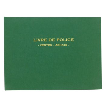 ELVE Registre Livre De Police Metaux Precieux-Ventes Achats 21X30 200 P.