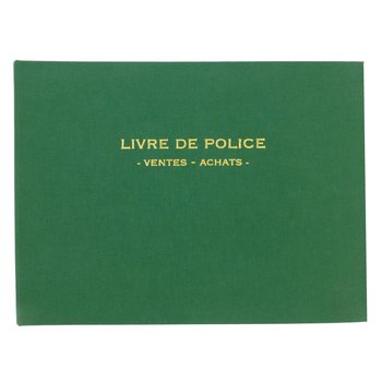 ELVE REGISTRE LIVRE DE POLICE METAUX PRECIEUX-VENTES ACHATS 21X30 200 P.