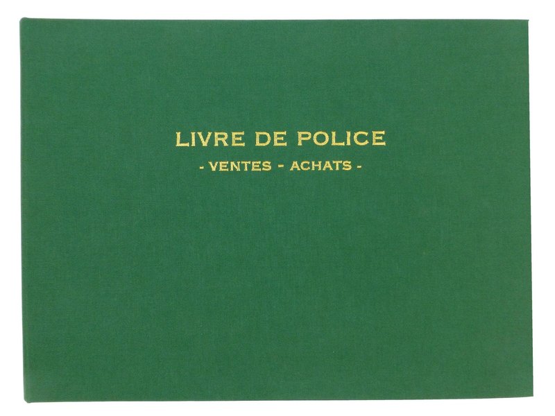 ELVE REGISTRE LIVRE DE POLICE METAUX PRECIEUX-VENTES ACHATS 21X30 200 P.