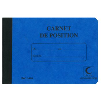 ELVE Carnet De Position 114X156 80P modèles aléatoires