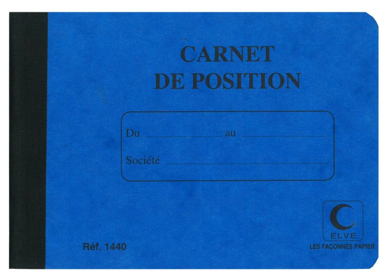 ELVE Carnet De Position 114X156 80P
