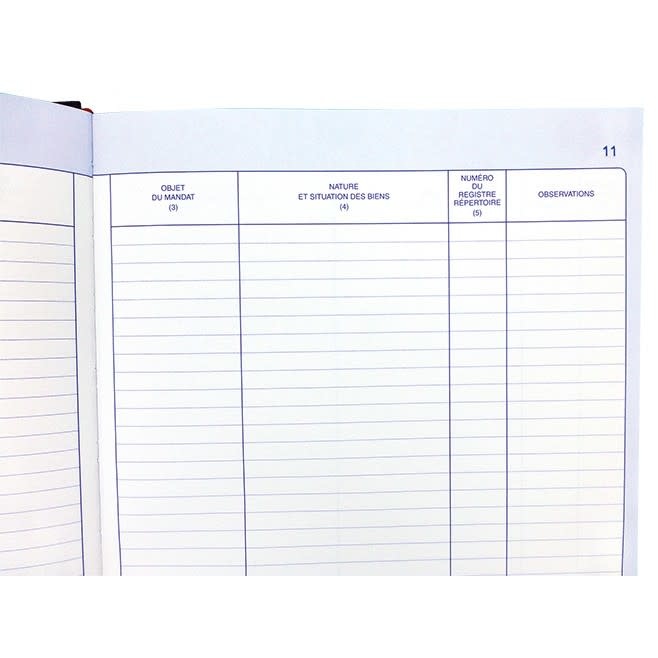 ELVE Registre Mandat Transaction Immeuble & Fonds Commerce 32X25 200 P.