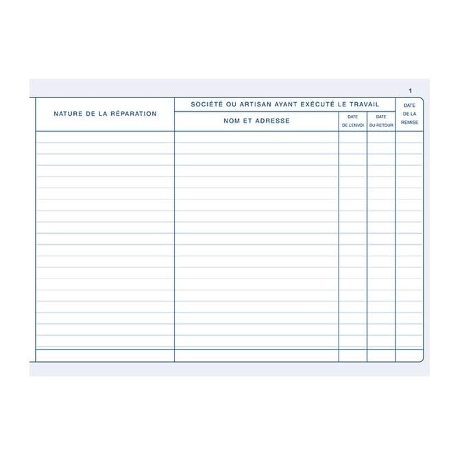 ELVE Registre Livre De Police Metaux Precieux-Reparations 21X30 200 P.