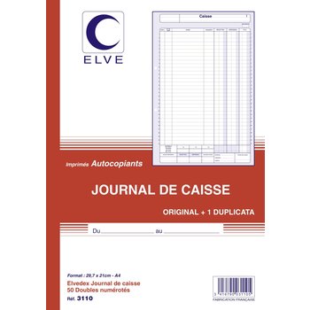 ELVE Caisse Carnet Autocopiant 297X210 50/2+0