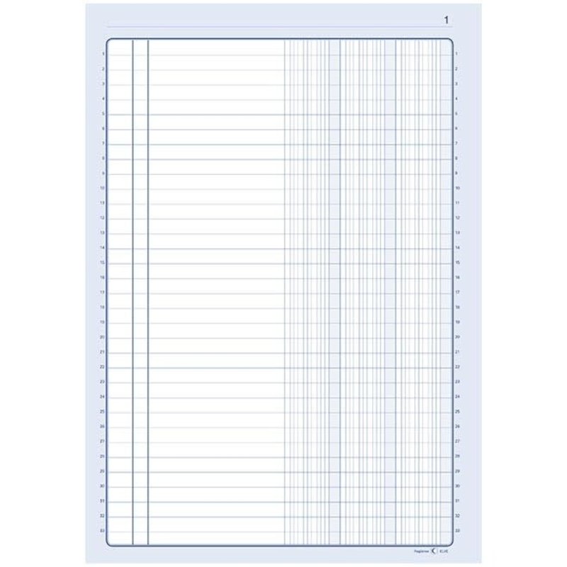 ELVE Piqure Comptable Journal 3 Col.310X210 100 Pages