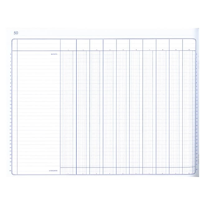 ELVE Piqure Comptable 10 Col/1P 240X320 100 P.