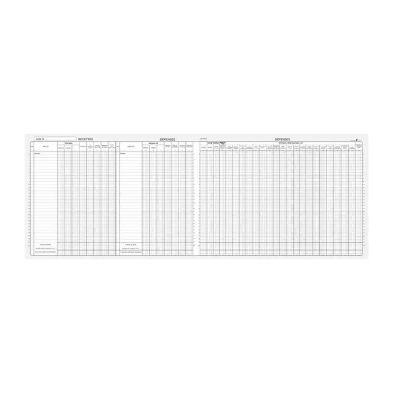 ELVE Piqure Journal Recettes-Depenses Professions Liberales 270X370 80P