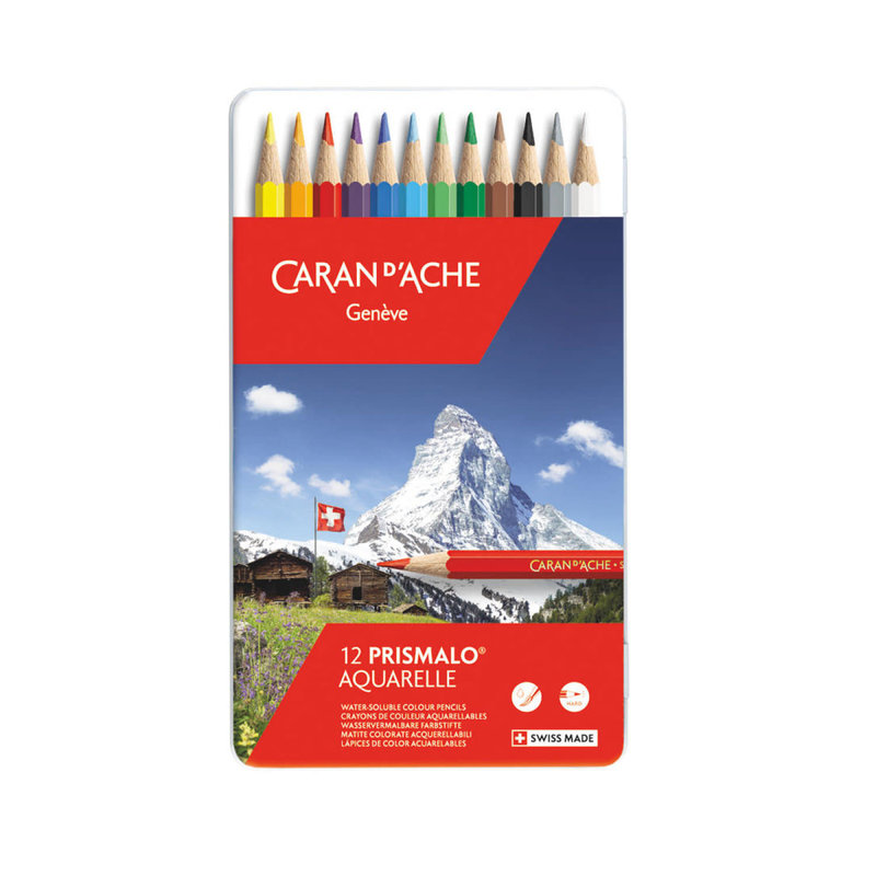 CARAN D'ACHE CARAN D'ACHE PRISMALO Boîte métal à 12 couleurs