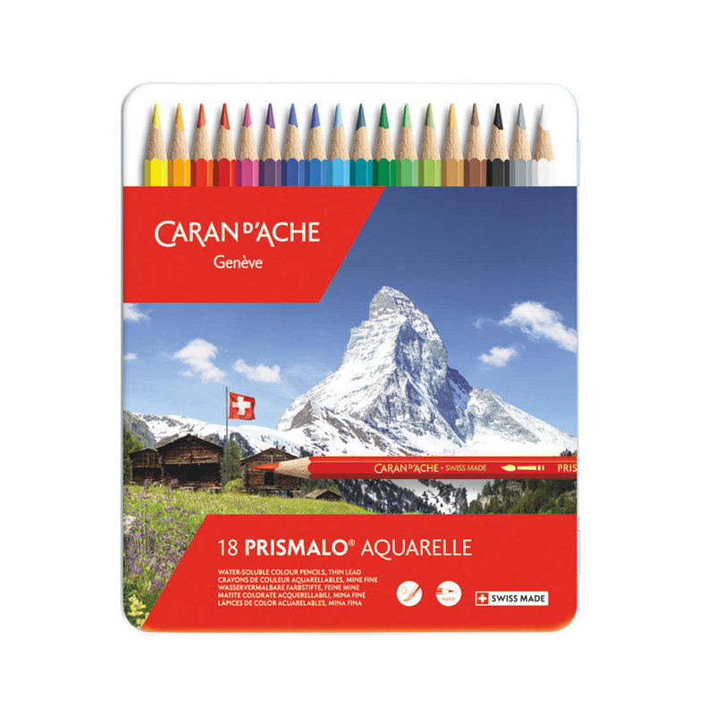 CARAN D'ACHE CARAN D'ACHE PRISMALO Boîte métal à 18 couleurs