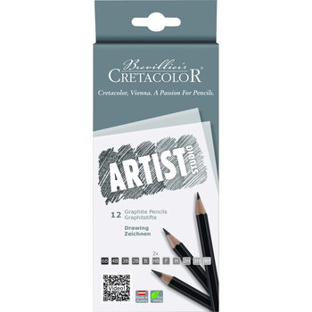 CRETACOLOR CRETACOLOR Studio Artist 12 Crayons graphite