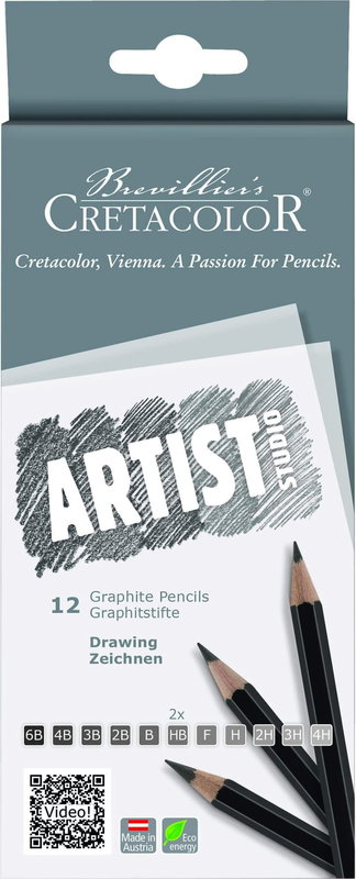 CRETACOLOR Etui carton Crayon Esquisse Art Studio Line 12 Crayons