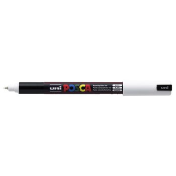 UNI-BALL Marqueur Posca Pointe Calibrée Extra Fine PC1MR Blanc