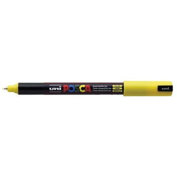 UNI-BALL POSCA MARQUEUR PC-1MR Pointe extra-fine Jaune