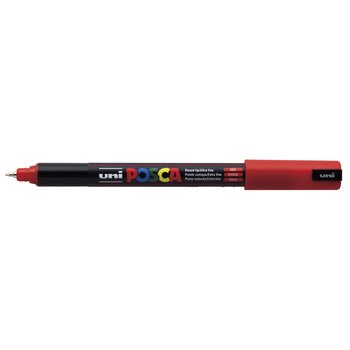 UNI-BALL POSCA MARQUEUR PC-1MR Pointe extra-fine Rouge