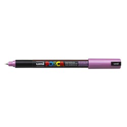 UNI-BALL Posca Marqueur pointe calibrée extra-fine PC1MR Rose Métal