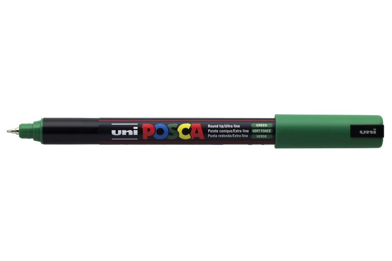 UNI-BALL POSCA MARQUEUR PC-1MR Pointe extra-fine Vert Foncé