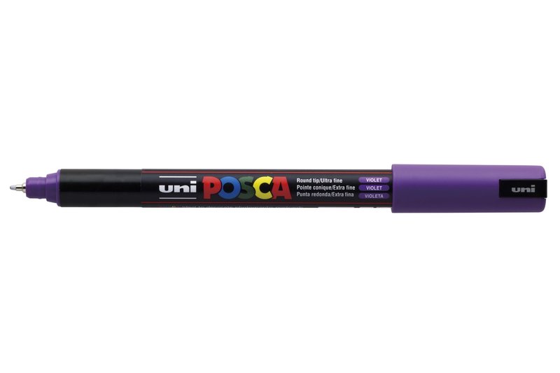 UNI-BALL POSCA MARQUEUR PC-1MR Pointe extra-fine Violet