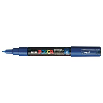 UNI-BALL POSCA MARQUEUR PC-1MC Pointe extra-fine Bleu Foncé