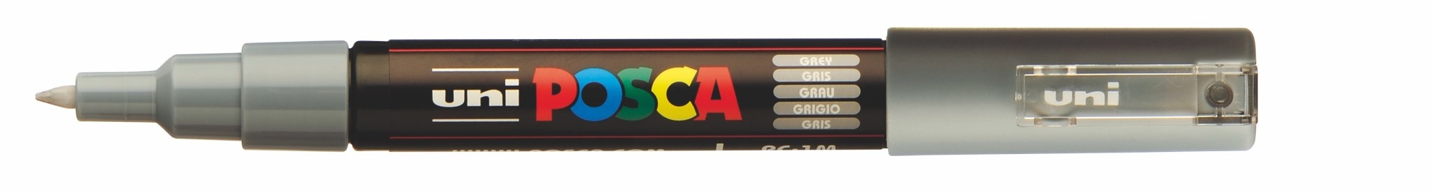 UNI-BALL Posca Marqueur pointe conique extra-fine PC1MC Gris