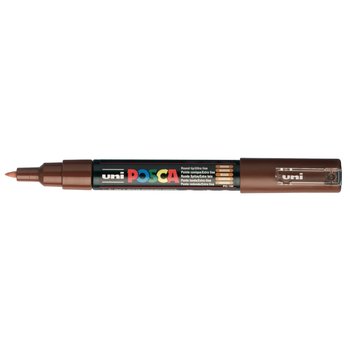 UNI-BALL POSCA MARQUEUR PC-1MC Pointe extra-fine Marron