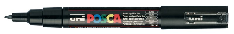 UNI-BALL Posca Marqueur pointe conique extra-fine PC1MC Noir