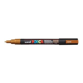 UNI-BALL POSCA MARQUEUR PC-3M Pointe fine Bronze