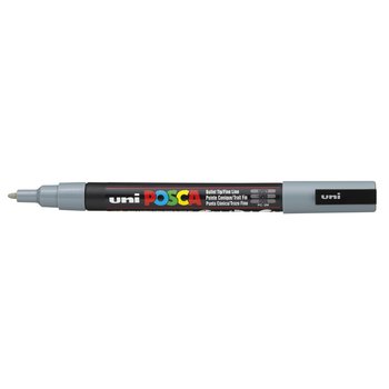 UNI-BALL Posca Marqueur pointe conique fine PC3M  Gris