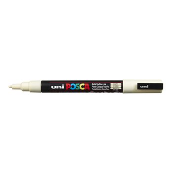 UNI-BALL Posca Marqueur pointe conique fine PC3M Ivoire