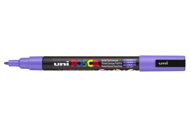 UNI-BALL POSCA MARQUEUR PC-3M Pointe fine Lilas