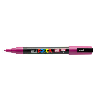 UNI-BALL POSCA MARQUEUR PC-3M Pointe fine Rose Fuchsia