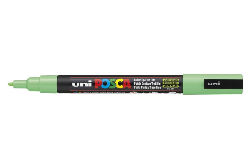 UNI-BALL POSCA MARQUEUR PC-3M Pointe fine Vert Clair