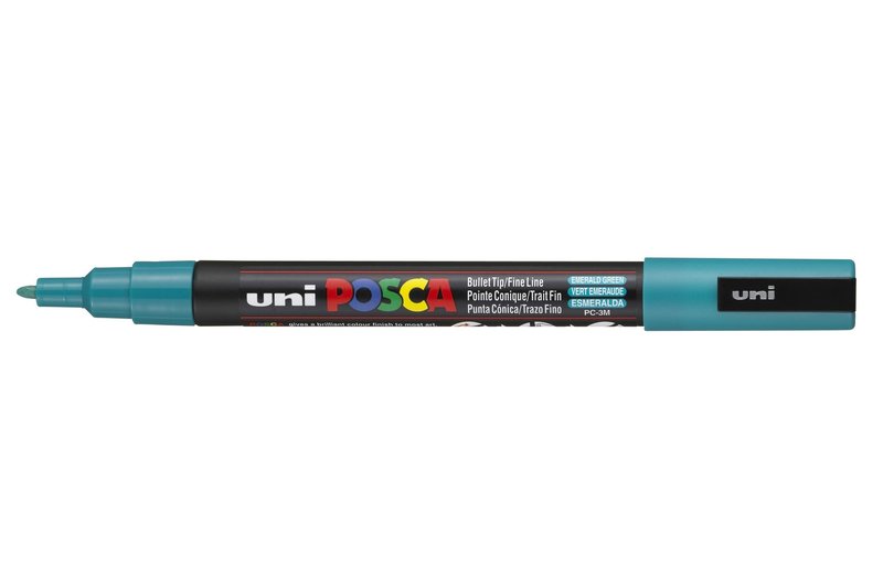 UNI-BALL POSCA MARQUEUR PC-3M Pointe fine Vert Emeraude