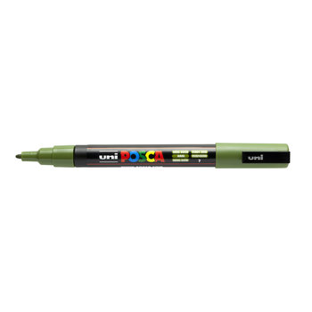 UNI-BALL POSCA MARQUEUR PC-3M Pointe fine Vert Kaki