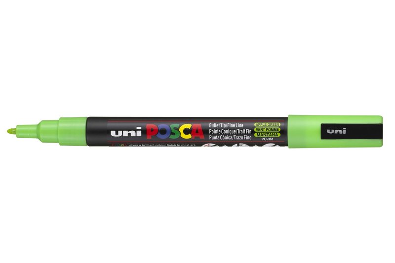 UNI-BALL POSCA MARQUEUR PC-3M Pointe fine Vert Pomme