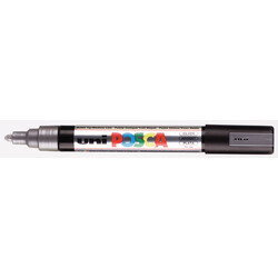 UNI-BALL Posca Marqueur pointe conique moyenne PC5M Argent