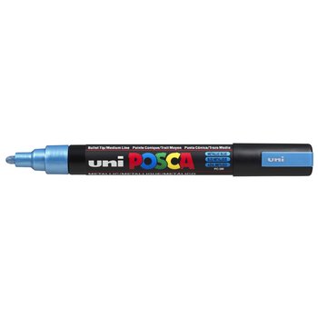 UNI-BALL Posca Marqueur pointe conique moyenne PC5M Bleu Métal