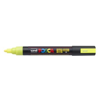 UNI-BALL POSCA MARQUEUR PC-5M Pointe moyenne Jaune Fluo