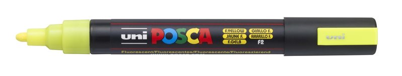 UNI-BALL Posca Marqueur pointe conique moyenne PC5M Jaune Fluo